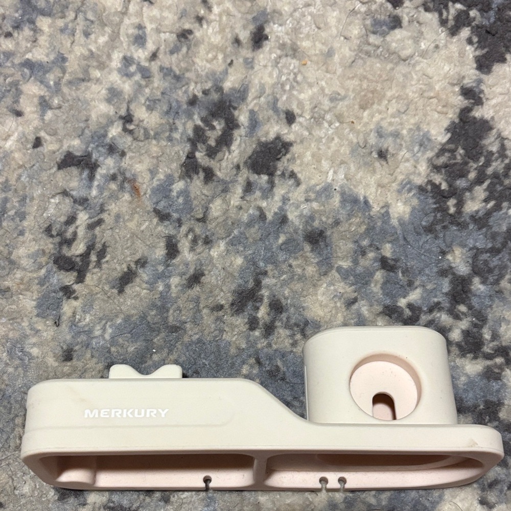 Merkury Cream Electronics Apple Watch, airpods and phone Holder